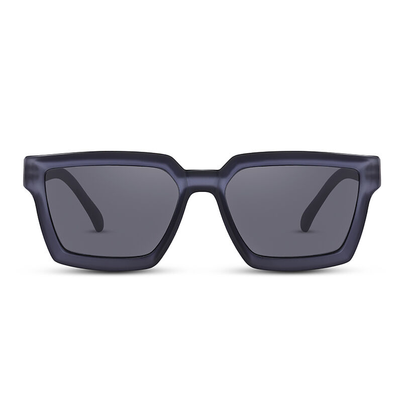 Jeulia "Slim Slim" Rechteckige Graue Unisex-Sonnenbrille