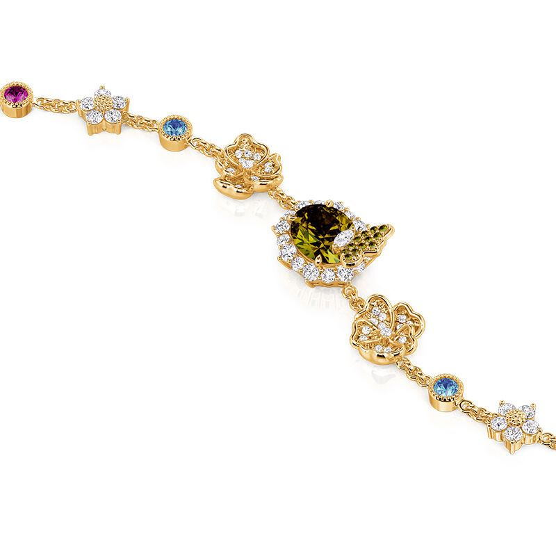 Jeulia Midsummer Night Fjärilsblomma Armband