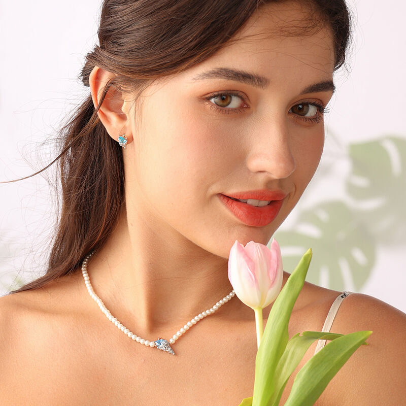 Jeulia Orecchini con Gelato in Argento Sterling