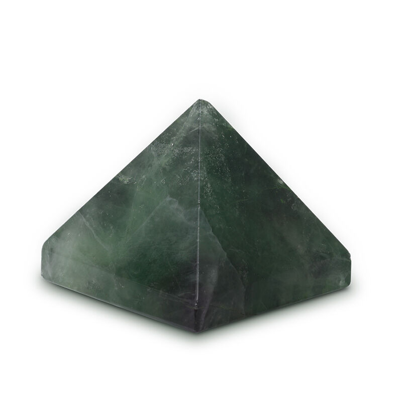 Jeulia "Focus & Memory" Natural Fluorite Pyramid Crystal Carving