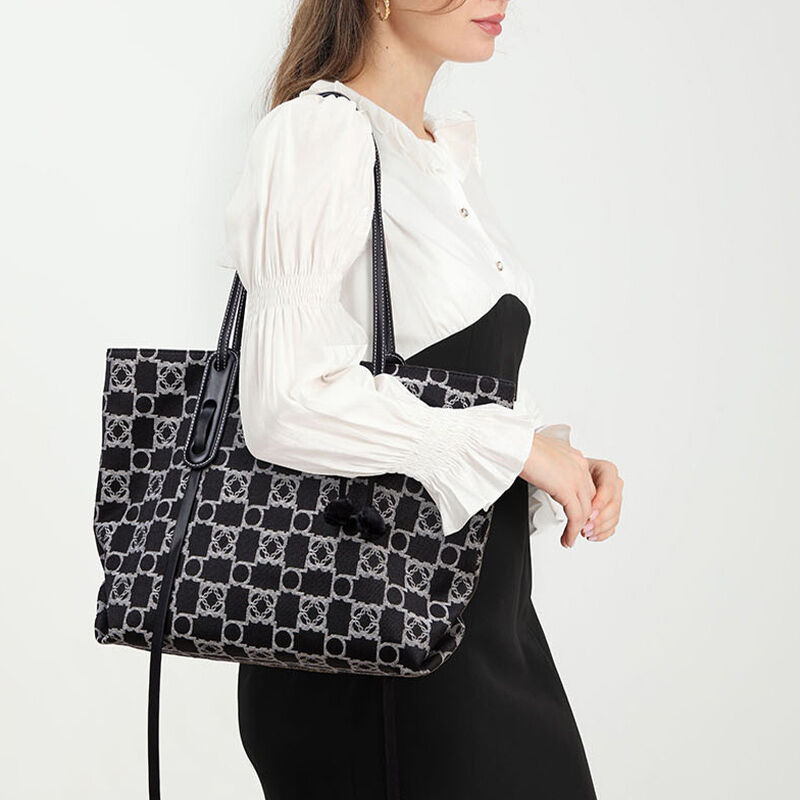 Jeulia Monogram Oversized Tote Bag Shopping Bag Grote Handtas