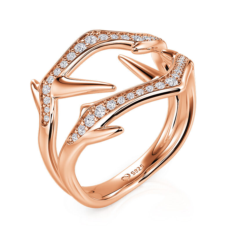 Jeulia x Leyla "Thorn Wilderness" Herring i Roséguld