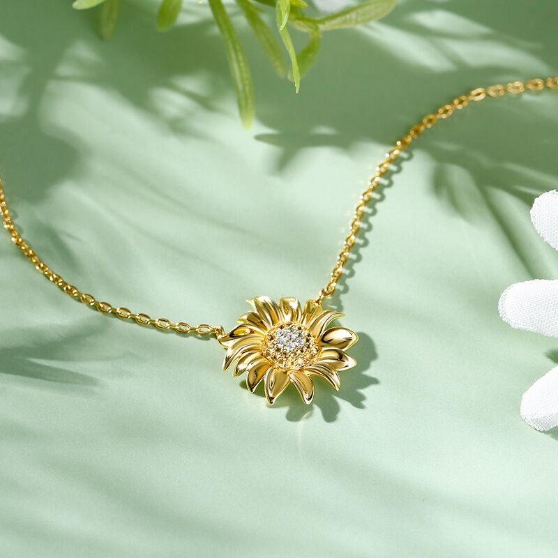 جوليا مجموعة مجوهرات عباد الشمس "الشمس المشرقة" من الفضة الإسترليني
