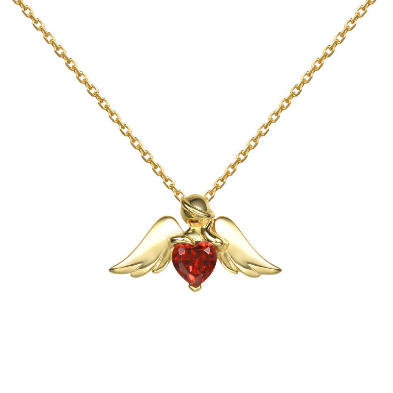 Jeuila "Warm Love" Angel Heart Sterling Silver Necklace