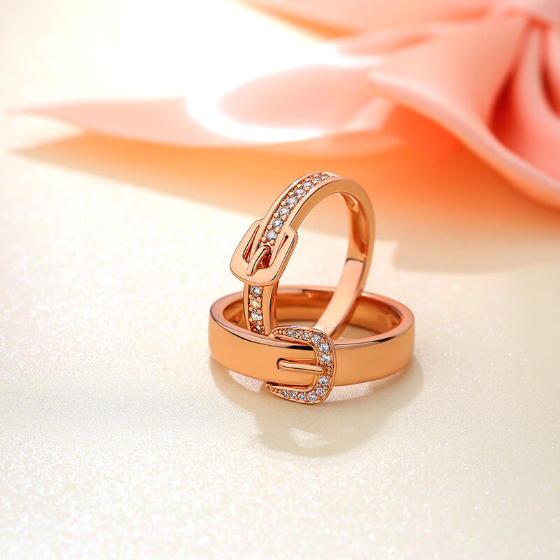 Jeulia "Oändlig kärlek" Ringar i form av runda snitt i sterlingsilver