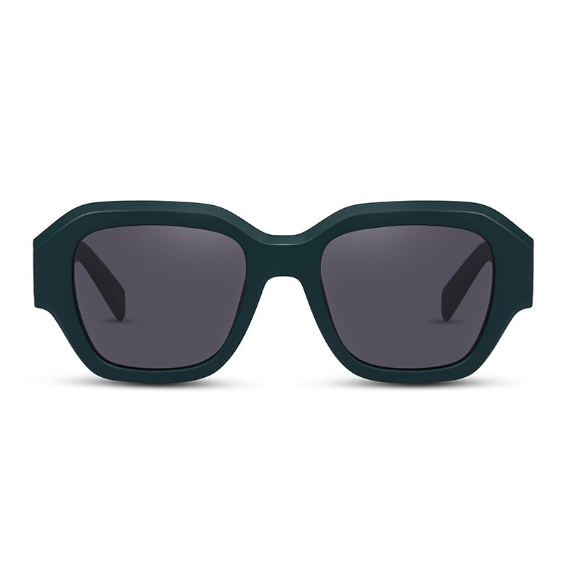 جوليا نظارة شمسية مربعة خضراء ورمادية للجنسين
