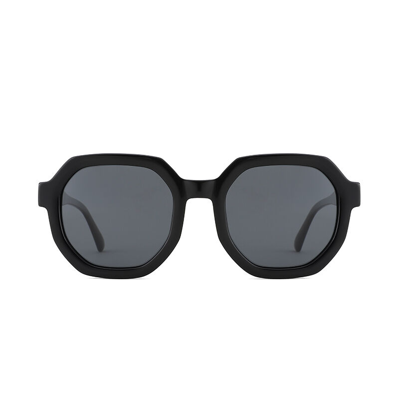 جوليا نظارة شمسية مستقطبة غير منتظمة الشكل سوداء للجنسين