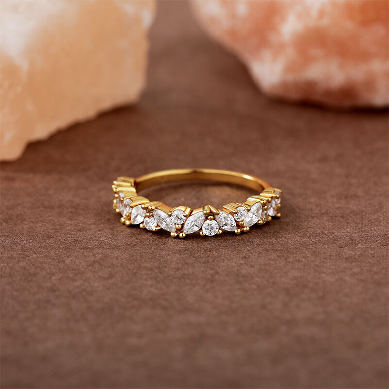 Jeulia Stackable Eternity Ring for Women Sterling Silver