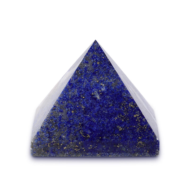 Jeulia "Peace & Harmony" Natural Lapis Lazuli Pyramid Crystal Carving