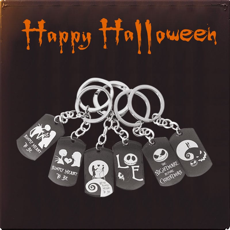 Jeulia Halloween Gift Skeleton Keychain