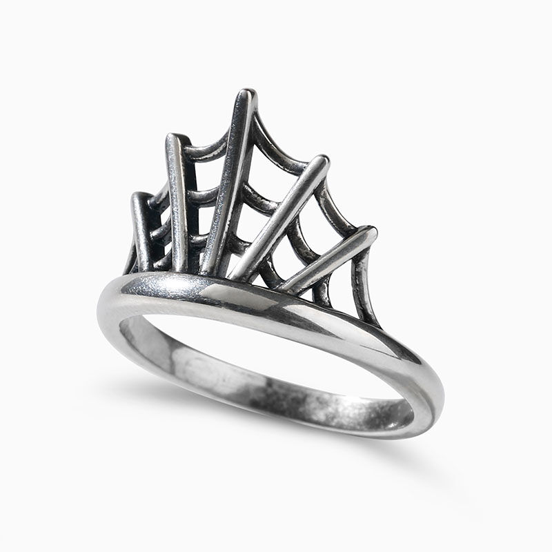 Jeulia "Spider Web" Sterling Silver Ring