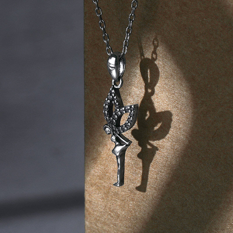 Jeulia "Flower Fairy" Sterling Silver Necklace