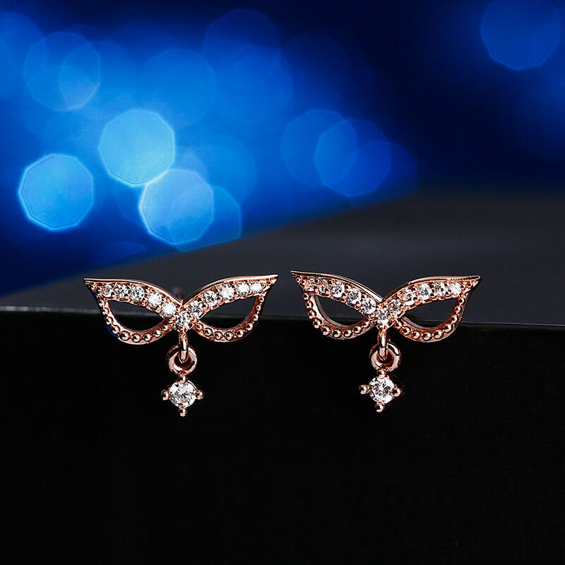 Jeulia "Prom Decoration" Sterling Silver Earrings