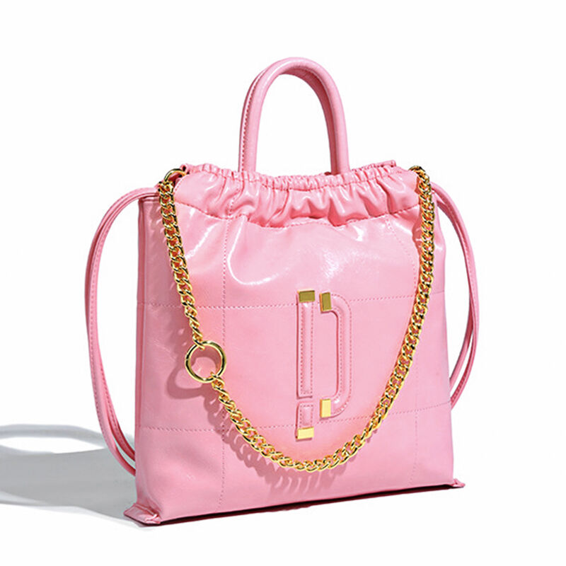 جوليا حقيبة تسوق حقيبة كتف كلاسيكية بسلسلة حقيبة يد مبطنة