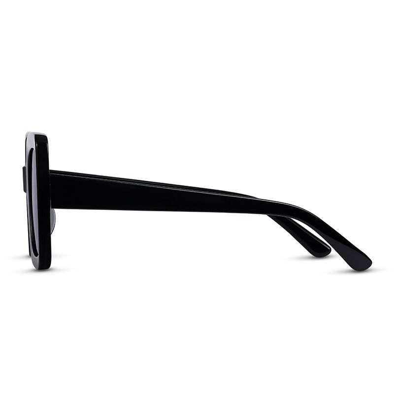 جوليا نظارة شمسية مربعة سوداء اللون رمادي للجنسين