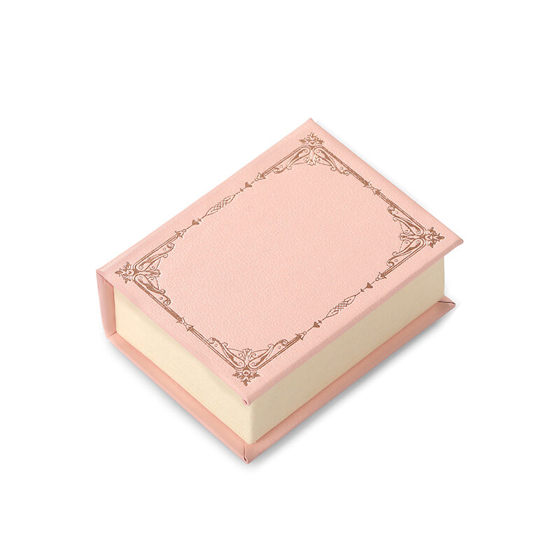 Jeulia Vintage Rosa Flip-top Bok Magnetisk Ringask