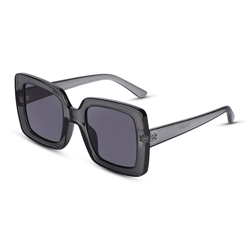 Jeulia Gafas de sol unisex cuadradas en color gris