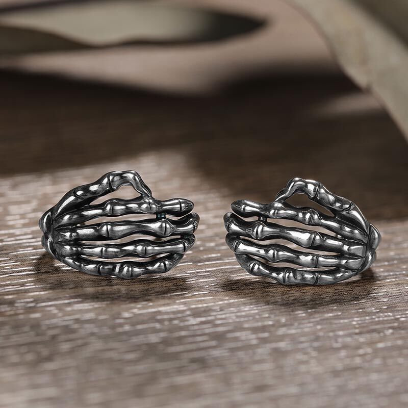 Skull Earrings, Skull Stud Earrings, Skeleton Studs, Skull Jewelry, Sterling Silver Skull, Skull And Crossbones, Halloween Earrings, Witchy