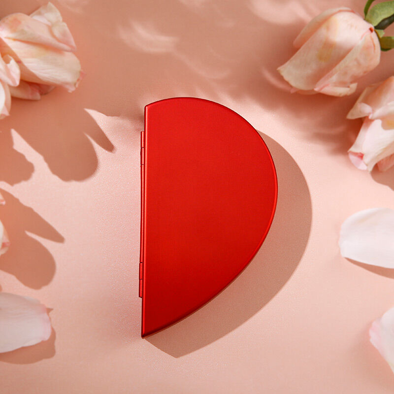 Jeulia Caja de anillo de flor rosa en forma de corazón