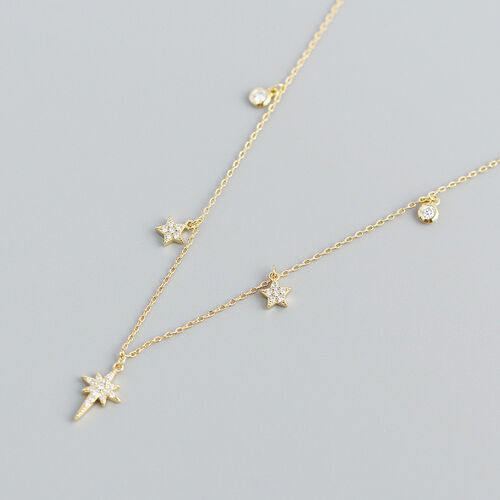 Jeulia Star Design Sterling Silver Jewelry Set