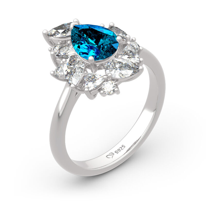 Jeulia "Love Is In The Air" Anello In Argento Sterling