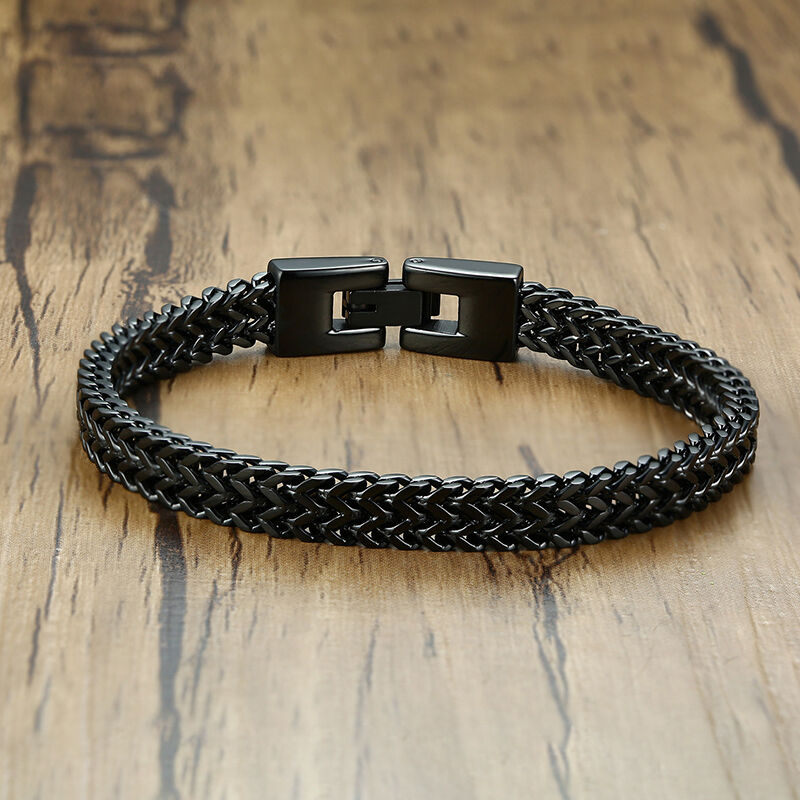 Jeulia Hip Hop Stainless Steel Men's Bracelet
