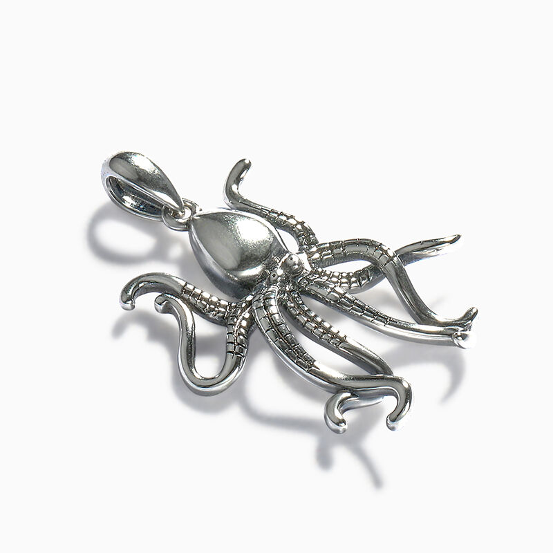 Jeulia Octopus Design Sterling Silver Charm