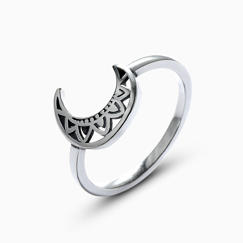 Jeulia "Keltischer Mond" Sterling Silber Ring