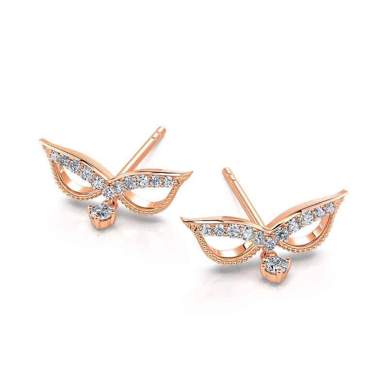 Jeulia "Prom Decoration" Sterling Silver Earrings