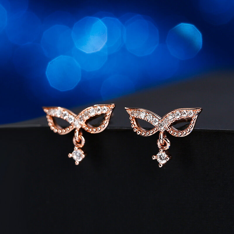 Jeulia "Prom Decoration" Sterling Silver Earrings
