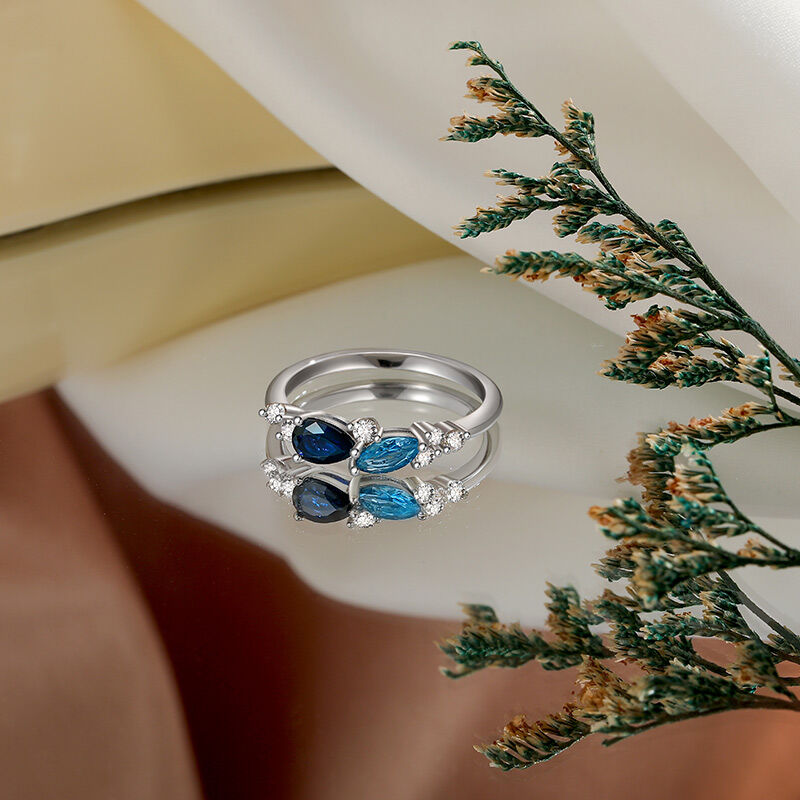 Jeulia "Spring Magic" Cluster Ring Sterling Silver