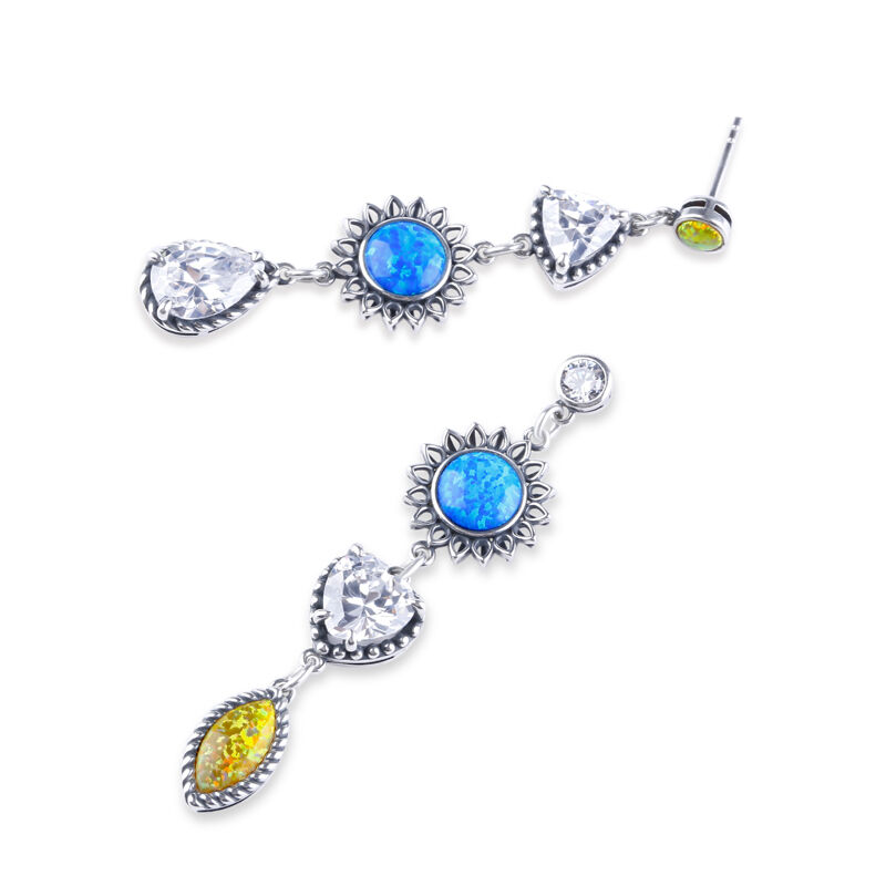 Jeulia Love at First Sight Opal Earrings