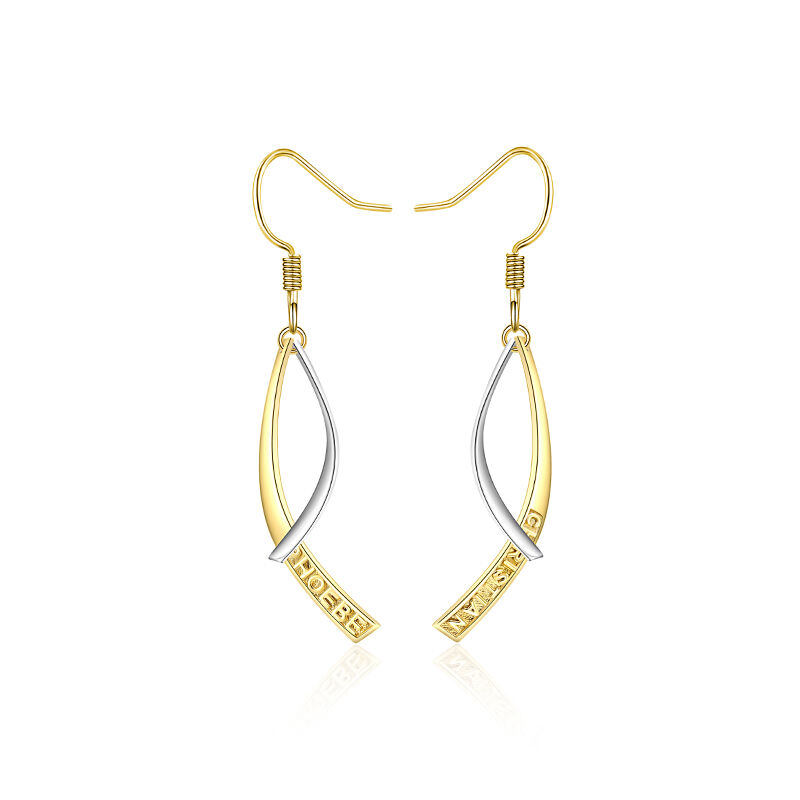 Jeulia "My Destiny" Personalized Sterling Silver Earrings