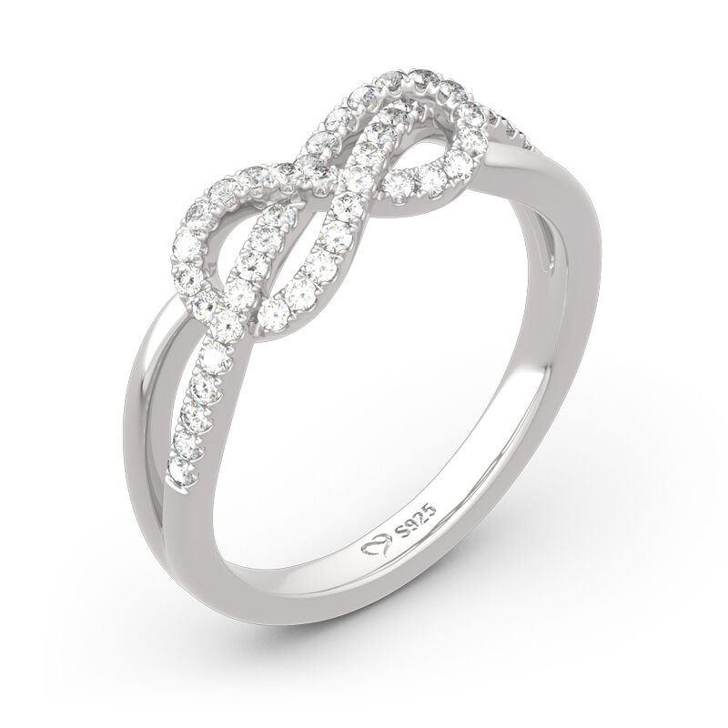 Sac Silver Gold-Plated Wide Knot Bar Ring – .925 Sterling Silver Band, Sizes 5-12