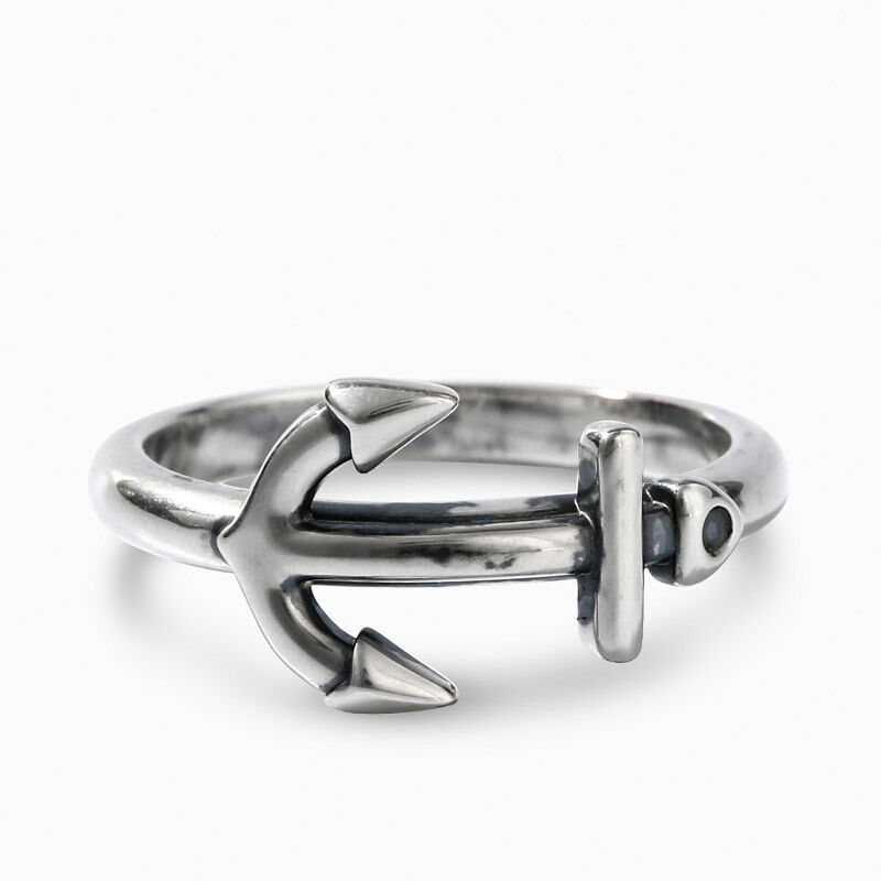 جوليا خاتم "مرساة جانبية" من الفضة الإسترليني