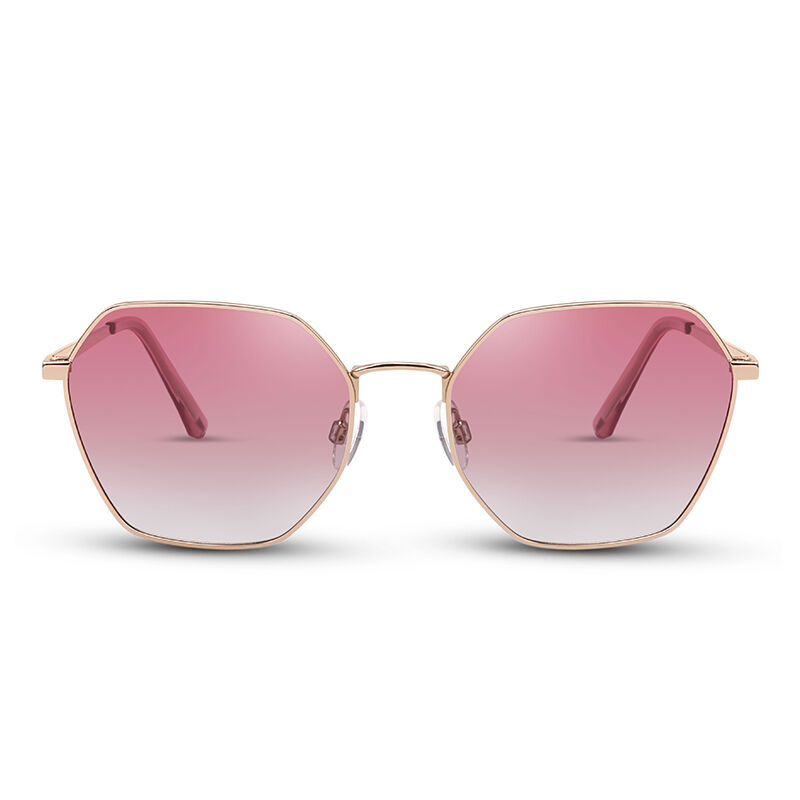 جوليا نظارة شمسية المستقطبة غير منتظمة الشكل باللونين الوردي والرمادي للجنسين