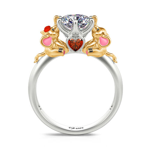 Jeulia elephant store ring