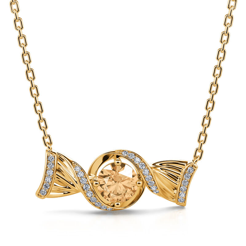 Jeulia "Sweets for My Sweet" Candy Round Cut Sterling Silver Jewelry Set