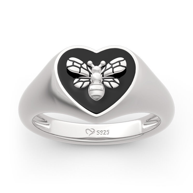 جوليا خاتم من الفضة الإسترليني كلاسيكي "عسل النحل"
