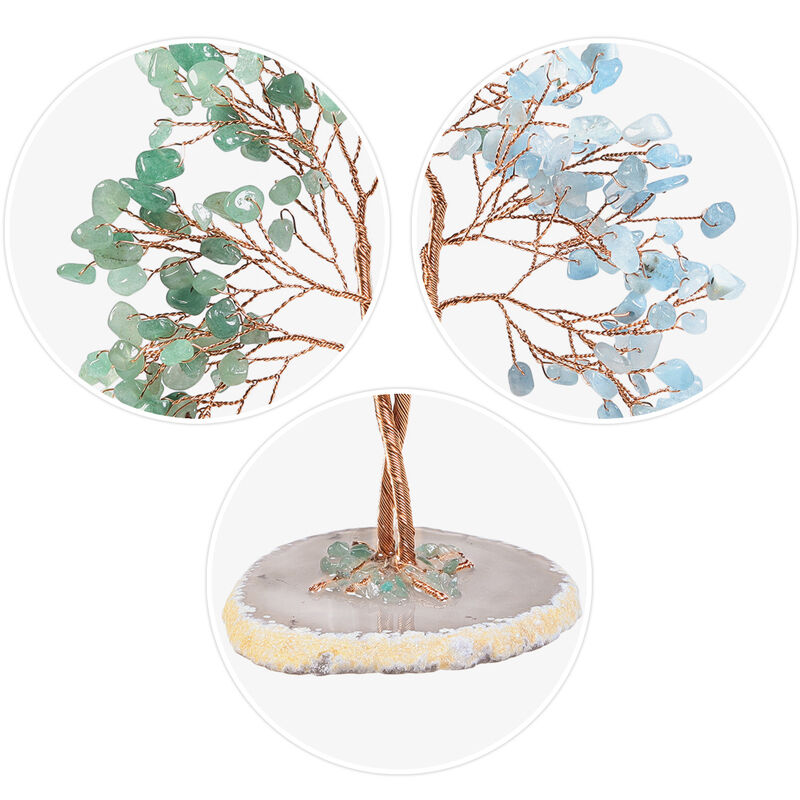 Jeulia "Wisdom & Opportunity" Natural Crystal Feng Shui Tree
