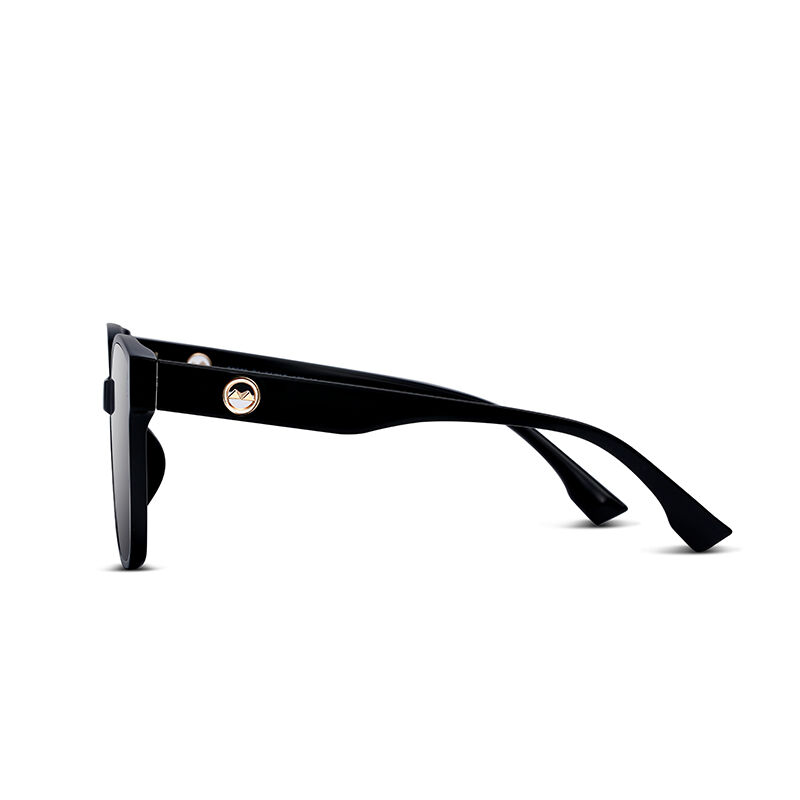 Jeulia "Companion" Square Black Polarized Unisex Sunglasses