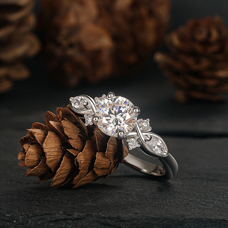 Jeulia Specialbeställd Evighetsförlovningsring med Rundslipad Sterling Silver