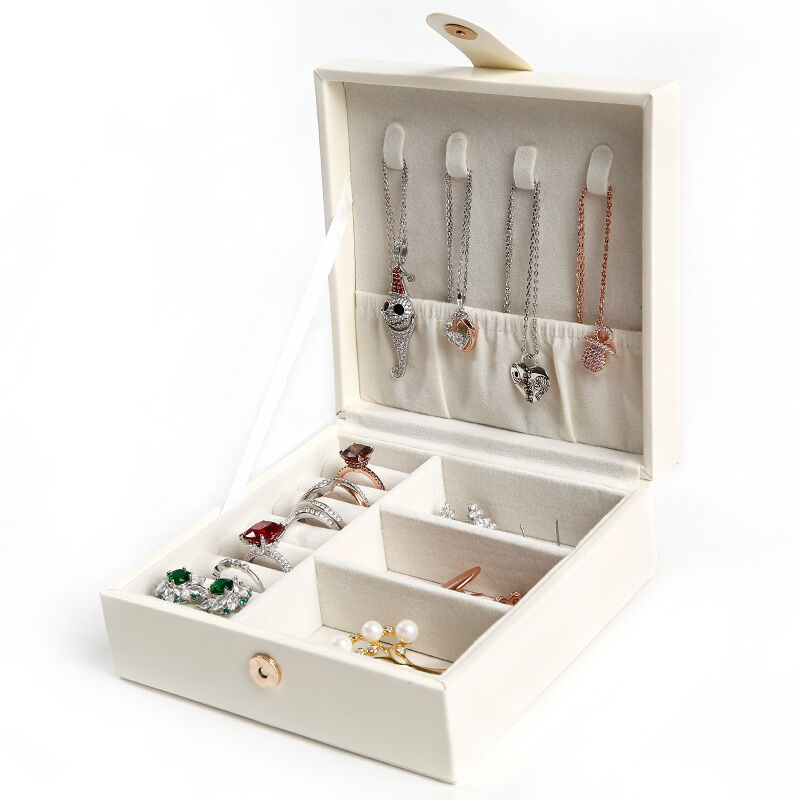 Jeulia Simple Design PU Jewelry Storage Box