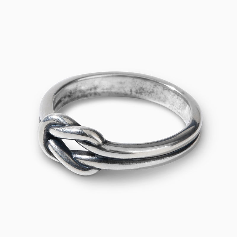 Jeulia "Lovers' Knot" Sterling Silver Ring
