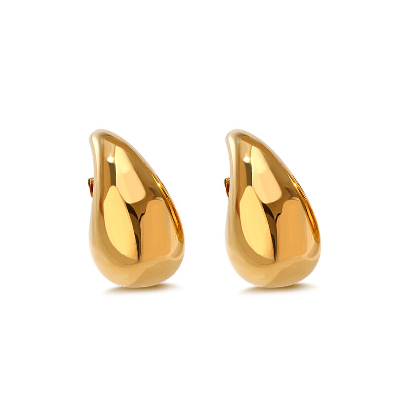 Jeulia Drop-Shaped Stainless Steel Stud Earrings
