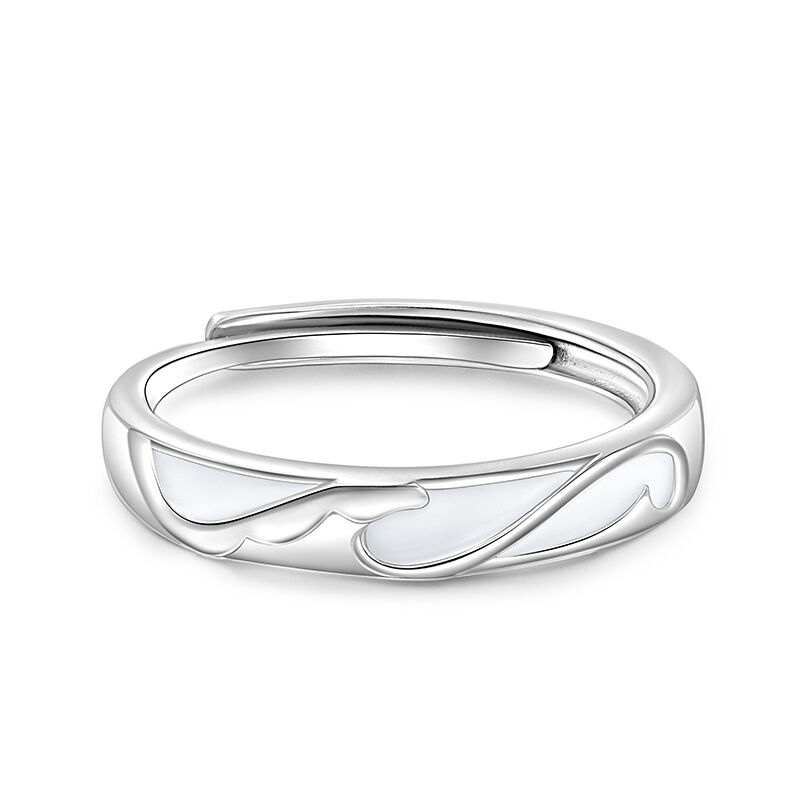 Jeulia Glowing Adjustable Sterling Silver Men's Band