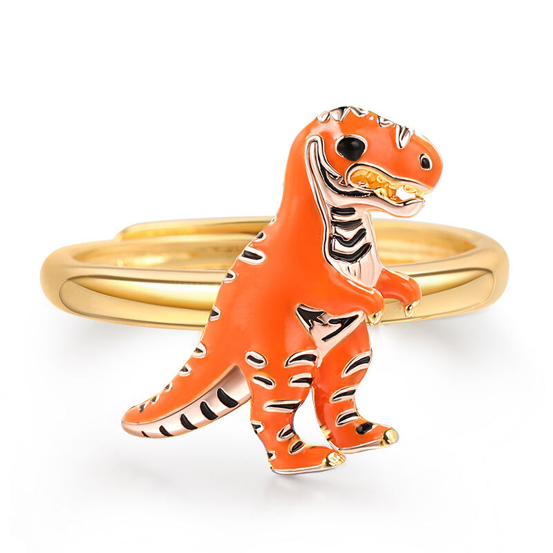 Jeulia T-Rex Adjustable Sterling Silver Ring