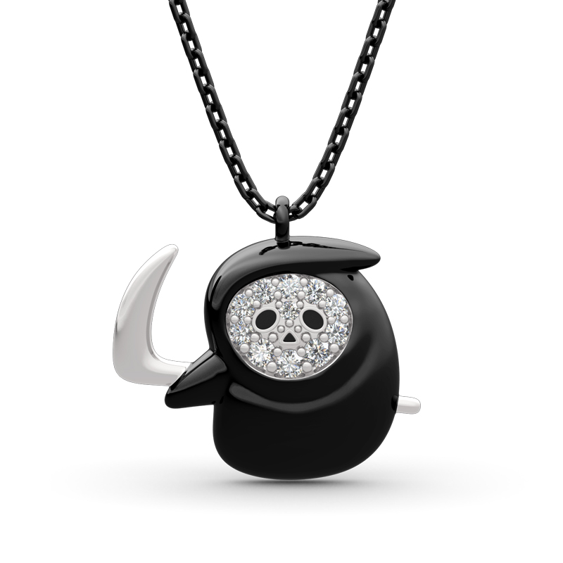 Jeulia "Soul Harvester" Sterling Silver Necklace