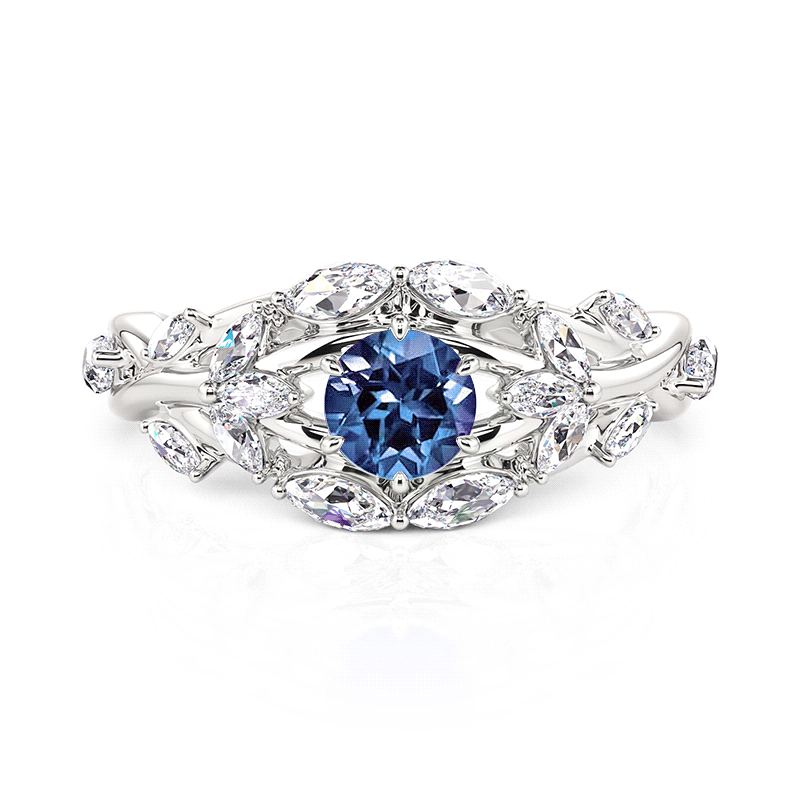 Alexandrite Engagement Rings