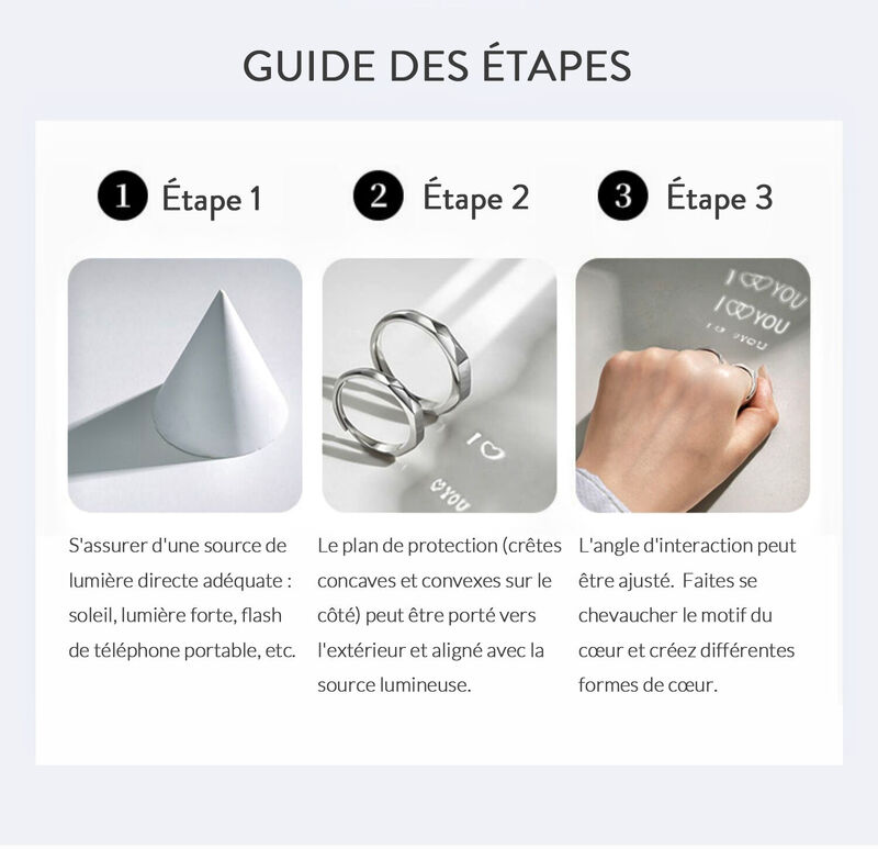 Jeulia Bague de projection Alliance Couple Anneau de mariage Amour SimpleArgent Sterling